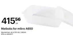 Storcash Matboks for mikro A650 tilbud
