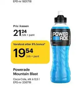 Storcash Powerade Mountain Blast tilbud