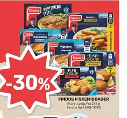 Coop Marked FINDUS FISKEMIDDAGER tilbud