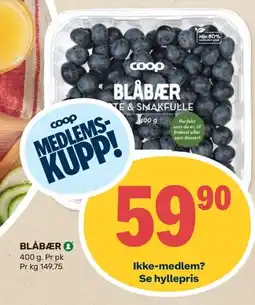 Coop Marked BLÅBÆR tilbud