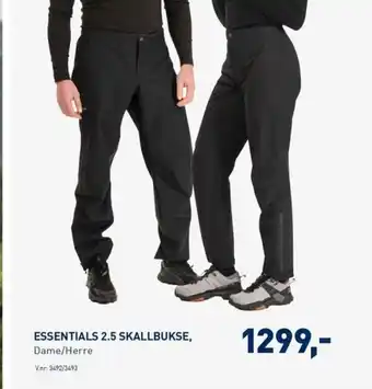 Intersport ESSENTIALS 2.5 SKALLBUKSE, Dame/Herre tilbud