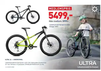 Intersport ULTRA 24. JUNIORSYKKEL tilbud