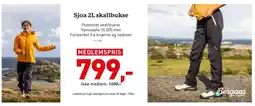 Intersport Sjoa 2L skallbukse tilbud