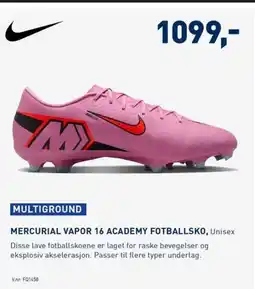 Intersport MERCURIAL VAPOR 16 ACADEMY FOTBALLSKO, Unisex tilbud