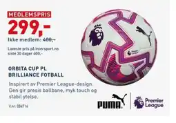 Intersport ORBITA CUP PL BRILLIANCE FOTBALL tilbud