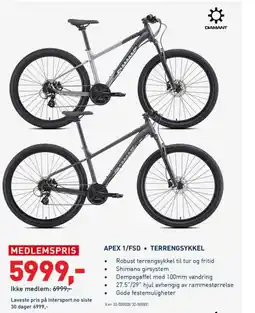Intersport APEX 1/FSD • TERRENGSYKKEL tilbud