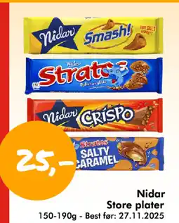 Havaristen Nidar Store plater tilbud
