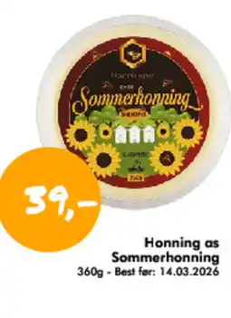Havaristen Honning as Sommerhonning tilbud
