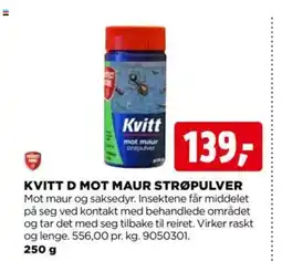 jem & fix Kvitt d mot maur strøpulver tilbud
