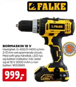 jem & fix BORMASKIN 18 V tilbud