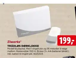 jem & fix TRÅDLØS DØRKLOKKE tilbud