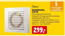 jem & fix BADEROMS- VIFTE tilbud