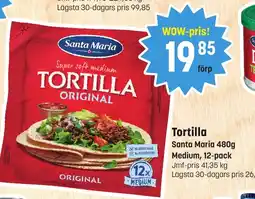 Eurocash Tortilla Santa Maria tilbud