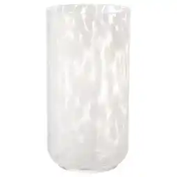 IKEA HÄckoxel Vase, prikkete hvit, 20 cm tilbud