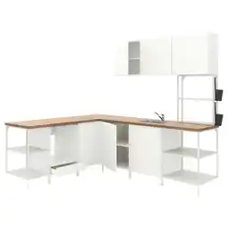 IKEA Enhet Hjørnekjøkken, hvit tilbud