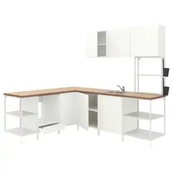 IKEA Enhet Hjørnekjøkken, hvit tilbud