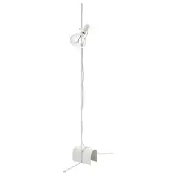 IKEA HÅrslinga / molnart Gulvlampe med lyspære, hvit/ellipseformet flerfarget tilbud