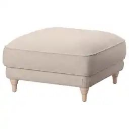 IKEA Esseboda Fotskammel, Knäbäck/lys beige bjørk tilbud