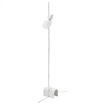 IKEA HÅrslinga / trÅdfri Gulvlampe med lyspære, hvit/smart varmhvit til kaldhvit tilbud