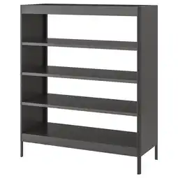 IKEA IdÅsen Hylle, mørk grå, 120x45x140 cm tilbud
