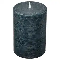 IKEA Fruktskog Kubbelys med duft, Vetiver og geranium/svart-turkis, 30 hr tilbud