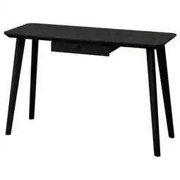 IKEA Lisabo Skrivebord, svart, 118x45 cm tilbud