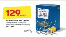 Byggmax Skiferspiker, 45x2,8mm, NOK 129 tilbud
