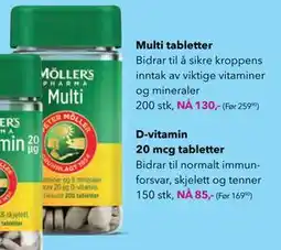Apotek 1 Multi tabletter, NOK 130 tilbud