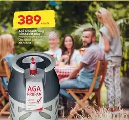 Byggmax Aga propanfylling kompositt 10kg, NOK 389 tilbud