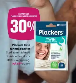 Apotek 1 Plackers Twin tanntrådbøyler, NOK 52.5 tilbud