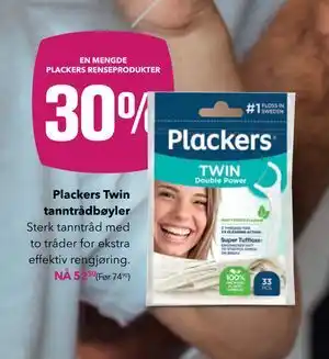 Apotek 1 Plackers Twin tanntrådbøyler, NOK 52.5 tilbud