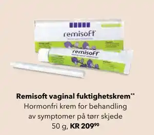 Apotek 1 Remisoft vaginal fuktighetskrem, NOK 209.9 tilbud