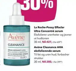 Apotek 1 Avène Cleanance AHA eksfolierende serum, NOK 280 tilbud