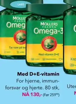 Apotek 1 Med D+E-vitamin, NOK 130 tilbud