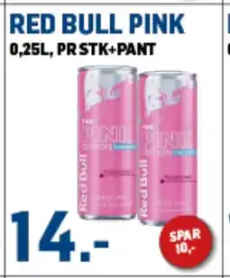 Price Lagerbutikk 0,25 RED BULL PINK tilbud