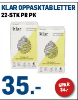 Price Lagerbutikk KLAR OPPASKTABLETTER tilbud