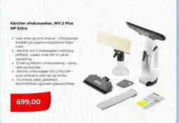 Clas Ohlson Kärcher vindusvasker, WV 2 Plus NP Extra tilbud