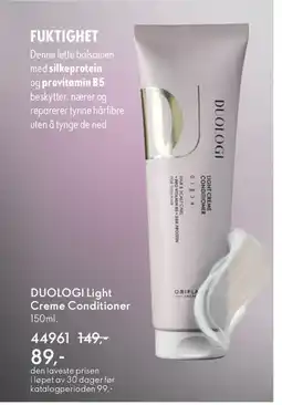 Oriflame DUOLOGI Light Creme Conditioner tilbud