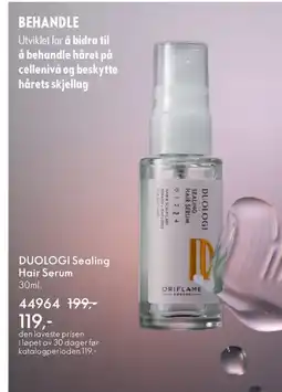 Oriflame DUOLOGI Sealing Hair Serum tilbud
