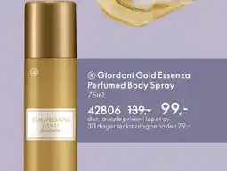 Oriflame Giordani Gold Essenza Perfumed Body Spray tilbud