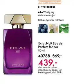 Oriflame ECLAT Nuit Eau de Parfum for her tilbud