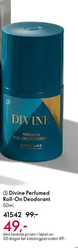 Oriflame Divine Perfumed Roll-On Deodorant tilbud