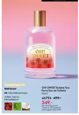 Oriflame OH! SWEET Bubble Tea Party Eau de Toilette tilbud