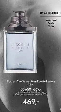 Oriflame Possess The Secret Man Eau de Parfum tilbud