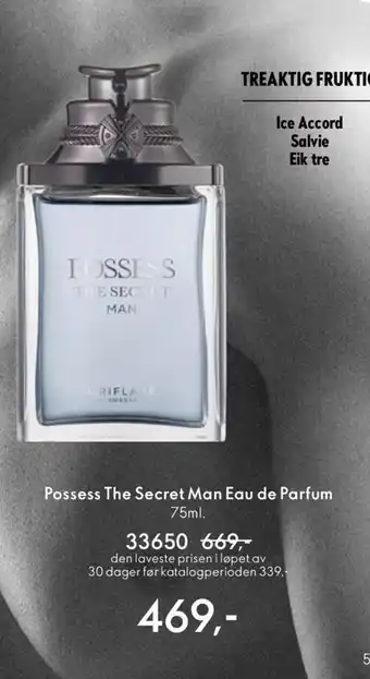 Oriflame Possess The Secret Man Eau de Parfum tilbud