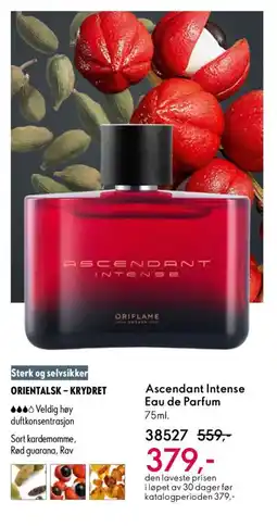 Oriflame Ascendant Intense Eau de Parfum tilbud