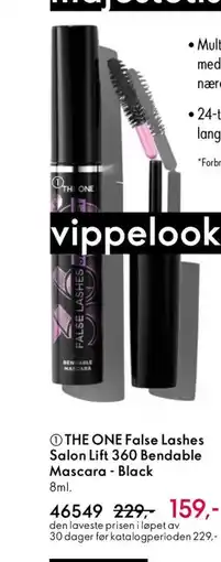 Oriflame THE ONE False Lashes Salon Lift 360 Bendable Mascara - Black tilbud