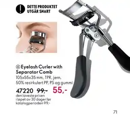 Oriflame Eyelash Curler with Separator Comb tilbud