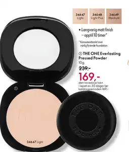Oriflame THE ONE Everlasting Pressed Powder tilbud
