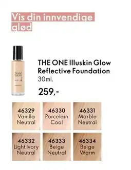 Oriflame THE ONE Illuskin Glow Reflective Foundation tilbud